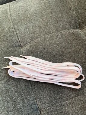 Alexander McQueen Pale Pink Flat Shoelaces